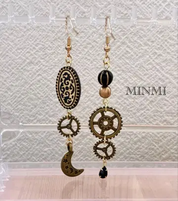 MINMI 스팀펑크풍 비대칭 귀찌