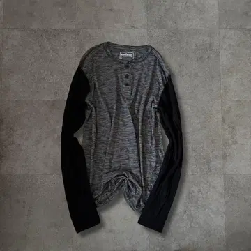 Archive 00s y2k Henley l/s tee grunge