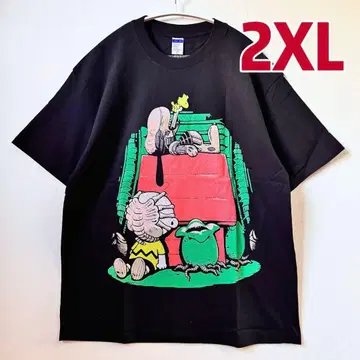 [ 2XL ] 에이리언 VS 프레데터 x 스누피 반팔 티셔츠