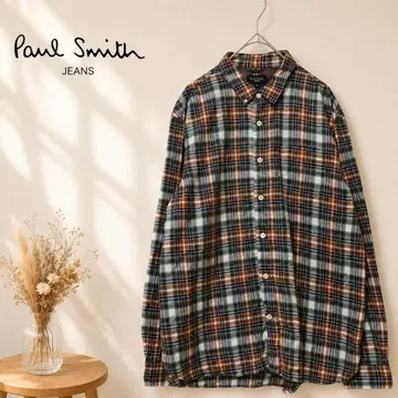 Paul Smith JEANS 체크 셔츠 긴팔 코튼 멀티 컬러