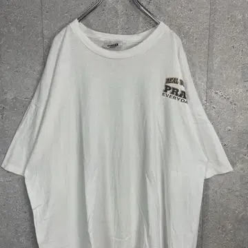 90s 양면 프린트 반팔 티셔츠 구제 의류 2XL 정도