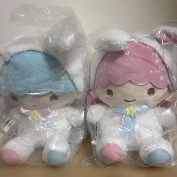 리틀트윈스타 쌍둥이 토끼 BIG 봉제 인형 키키라라 전 2종 세트