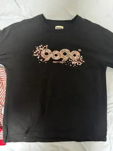 NINETY NINETY 9090 티셔츠 블랙