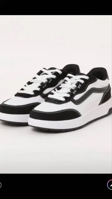 VANS 스니커즈 남성용 블랙 화이트