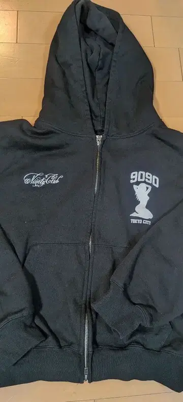 9090 지퍼 후드티 블랙 새상품급