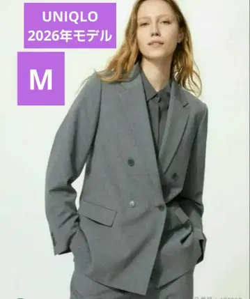[택 포함 새상품] 이번 시즌 완판템 UNIQLO 더블 자켓 그레이 자켓