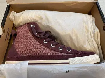 Converse 하이컷 스니커즈 보르도