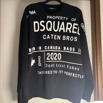 DSQUARED2 맨투맨 블랙 XS