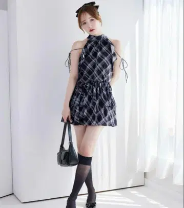 아메스리 백리본 미니 원피스 nice claup