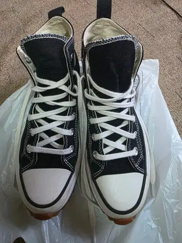 CONVERSE ALL STAR 블랙 란스타 하이크 23cm