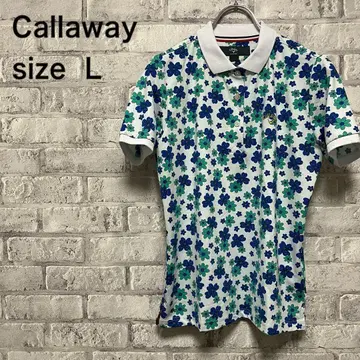 [Callaway] 캘러웨이 반팔 피케 셔츠 L 사이즈 멋진 꽃무늬