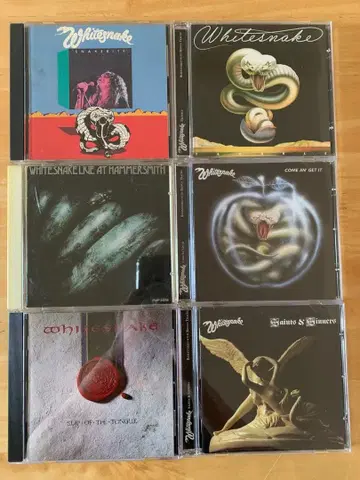 Whitesnake CD 6장 세트