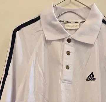 adidas 트레포일 피케 셔츠 화이트 L 사이즈
