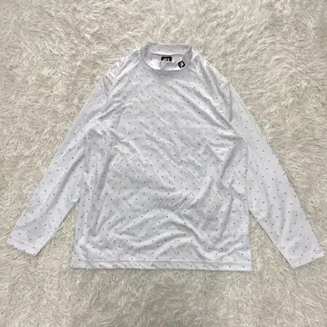 FootJoy 골프 모크넥 셔츠 하이넥 화이트 XL