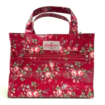 Cath Kidston 꽃무늬 토트백 PVC 핑크
