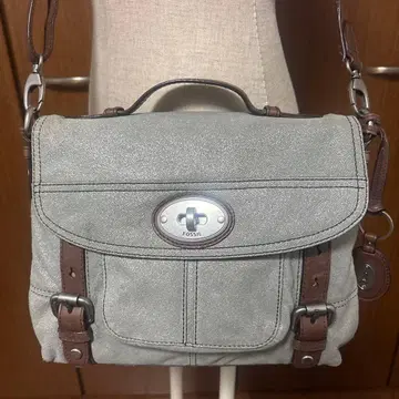FOSSIL 숄더백 그레이 브라운