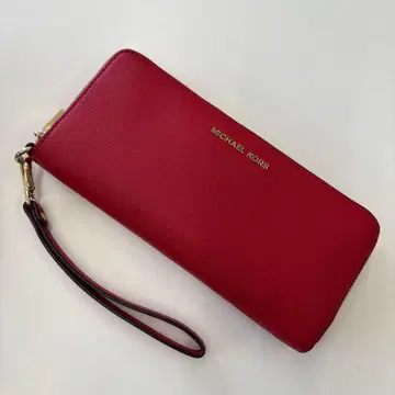 MICHAEL KORS 장지갑 레드 스트랩 포함 마이클코어스