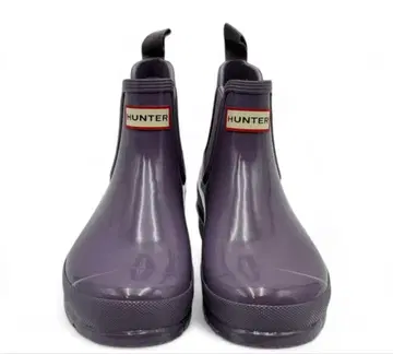 HUNTER 레인부츠 숏 퍼플