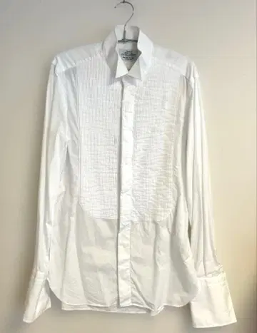 UNITED ARROWS 윙카라 핀턱 드레스 셔츠