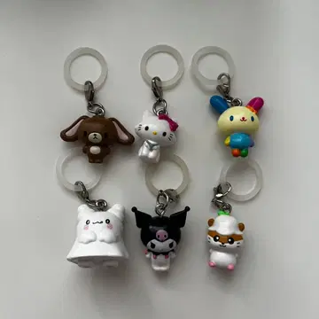 산리오 캐릭터즈 올스타즈 메지루시 액세서리 6개 세트