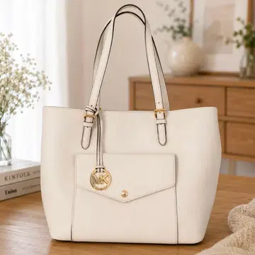 가격 인하 Michael Kors 토트백 화이트