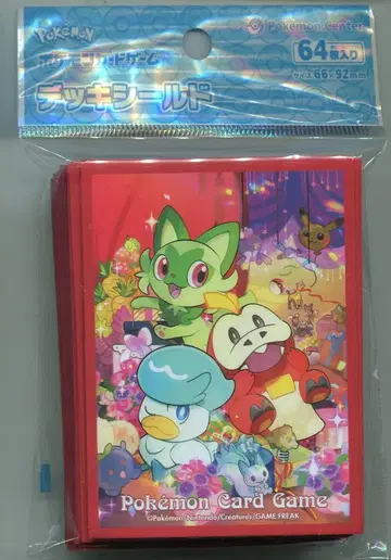 Pokemon 카드 슬리브 (슬리브) 냐오하 뜨아거 쿠와스의 선물 64장