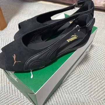 새상품급 PUMA 여성용 블랙 스피드캣 샌들 25cm