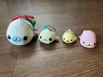 마메고마 캐릭터 키링 4개 세트