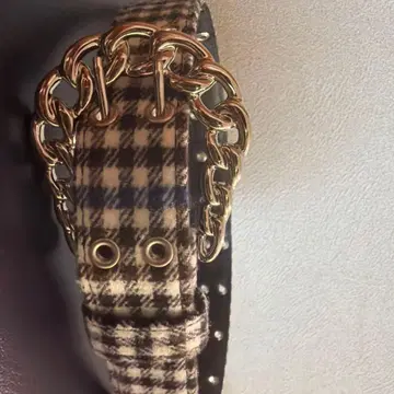 AFB CHECK BELT 체크 무늬 벨트