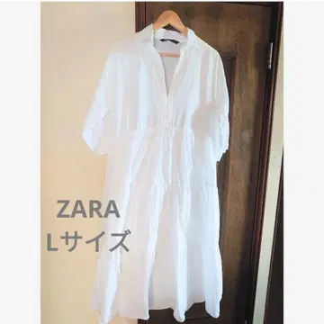 ZARA 자라 화이트 티어드 원피스 미사용품