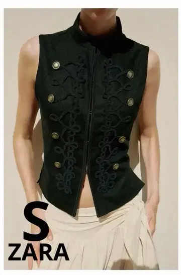 ZARA 핏 토글 베스트 S