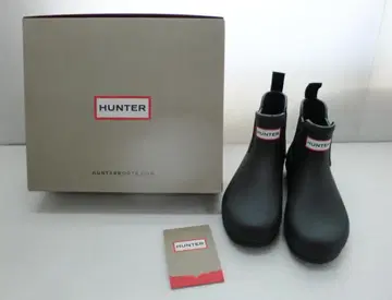 HUNTER 헌터 Chelsea 첼시 레인부츠 블랙 37