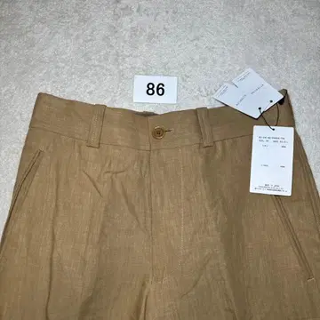 86 새상품 일본제 택 포함 투모로우랜드 카고 팬츠 린넨 XS