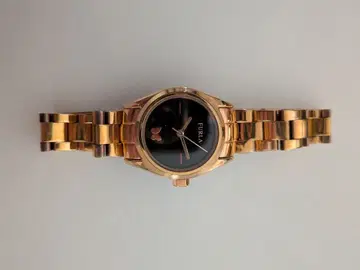 FURLA 여성용 손목시계 골드 블랙