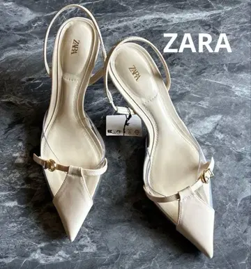ZARA 슬링백 클리어 펌프스 미사용 새상품