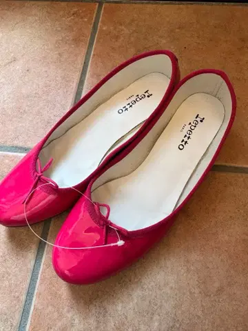 Repetto 가죽 발레 슈즈 핑크
