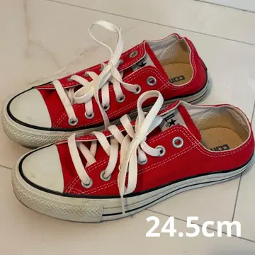 올스타 스니커즈 빨간색 24.5cm