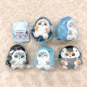 mofusand 바다 생물 냥코로 인형 전 5종 풀 컴플리트