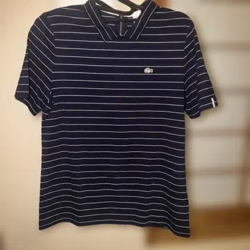 LACOSTE LIVE 라코스테 라이브 보더 반팔 백 지퍼 악어 로고