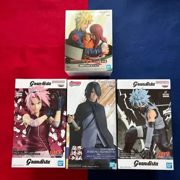 NARUTO 프라이스 피규어 4종 세트 사쿠라 카카시 사스케 미나토