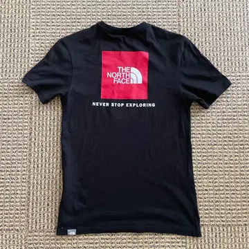 THE NORTH FACE 티셔츠 블랙 로고 프린트
