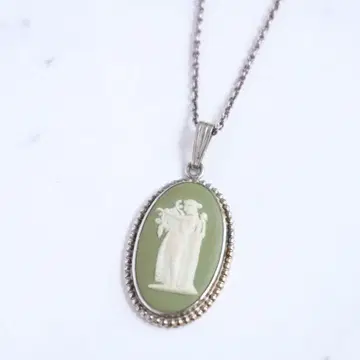 WEDGWOOD 웨지우드 재스퍼 카메오 목걸이 SV925