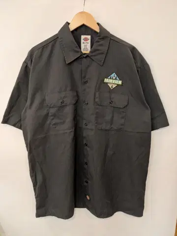 Dickies 워크 셔츠 FAIRVIEW 자수 USA 구제 의류 6778