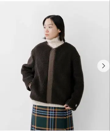 ORCIVAL 울 노카라 보아 블루종