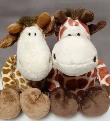 NICI 기린 봉제 인형 2체 세트