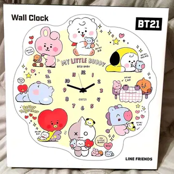 BT21 MY LITTLE BUDDY 아크릴 월 클락 벽시계