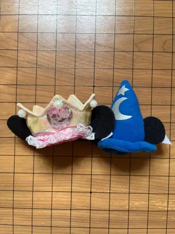 디즈니 미키 미니 헤어 클립 2개 세트