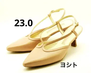 미사용 새상품 한정 컬러 요시토 포인티드 백밴드 펌프스 25,300엔