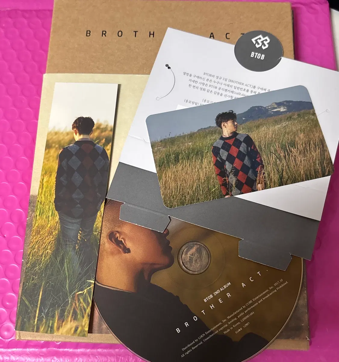 비투비 BTOB 그리워하다 앨범 BROTHER ACT 이창섭 포카