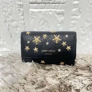 JIMMY CHOO 키케이스 스타 스터드 블랙